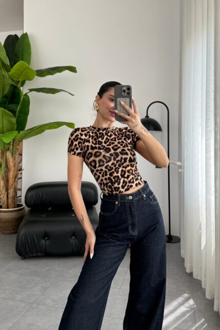 Soft Touch Bluz Leopar