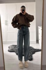 Olivia Skater Eskitme Jean
