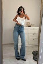 Vintage Yıkamalı Straight Jean