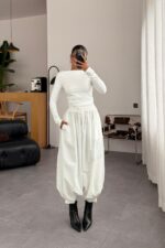 Miss Şalvar Pantolon Beyaz - Görsel 2
