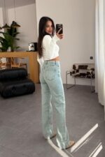 Lui Straight Yeşil Eskitme Jean - Görsel 4