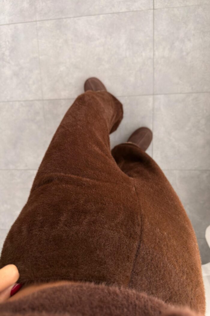 Yumuşak Dokulu Pantolon Kahverengi - Görsel 3
