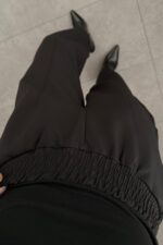 Beli Lastikli Havuç Pantolon Siyah - Görsel 3
