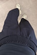 Beli Lastikli Havuç Pantolon Lacivert - Görsel 3