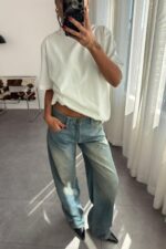 GRJ Baggy Mavi Eskitme Jean - Görsel 2