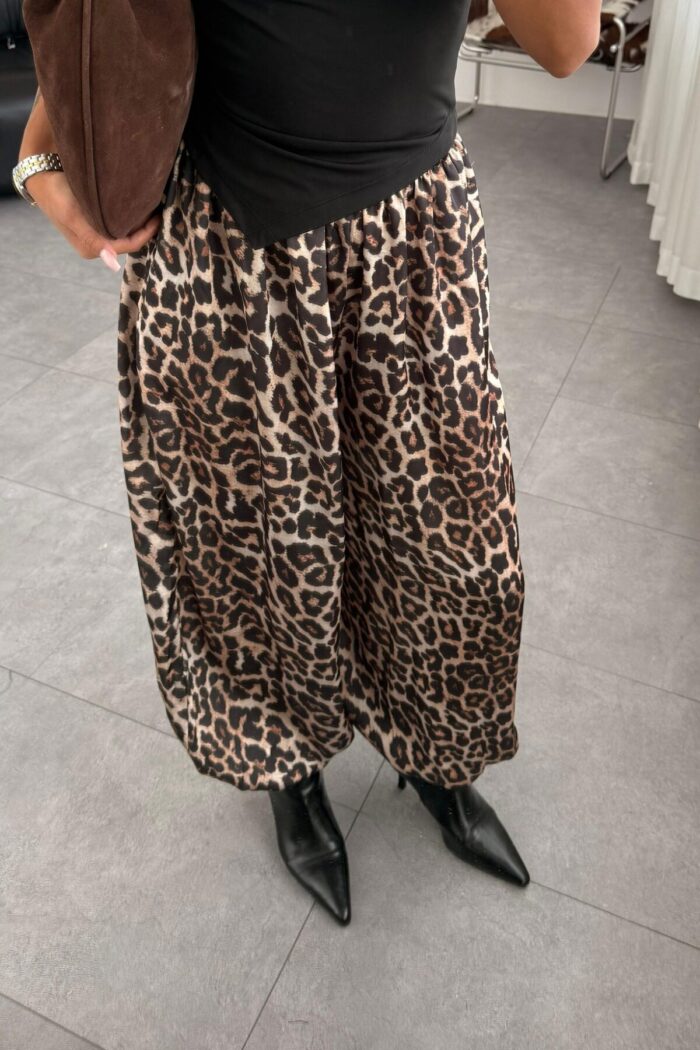 Miss Leopar Desenli Şalvar Pantolon - Görsel 2