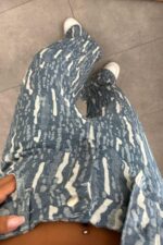 Tasarım Kumaş Denim Ceket Takım - Görsel 3