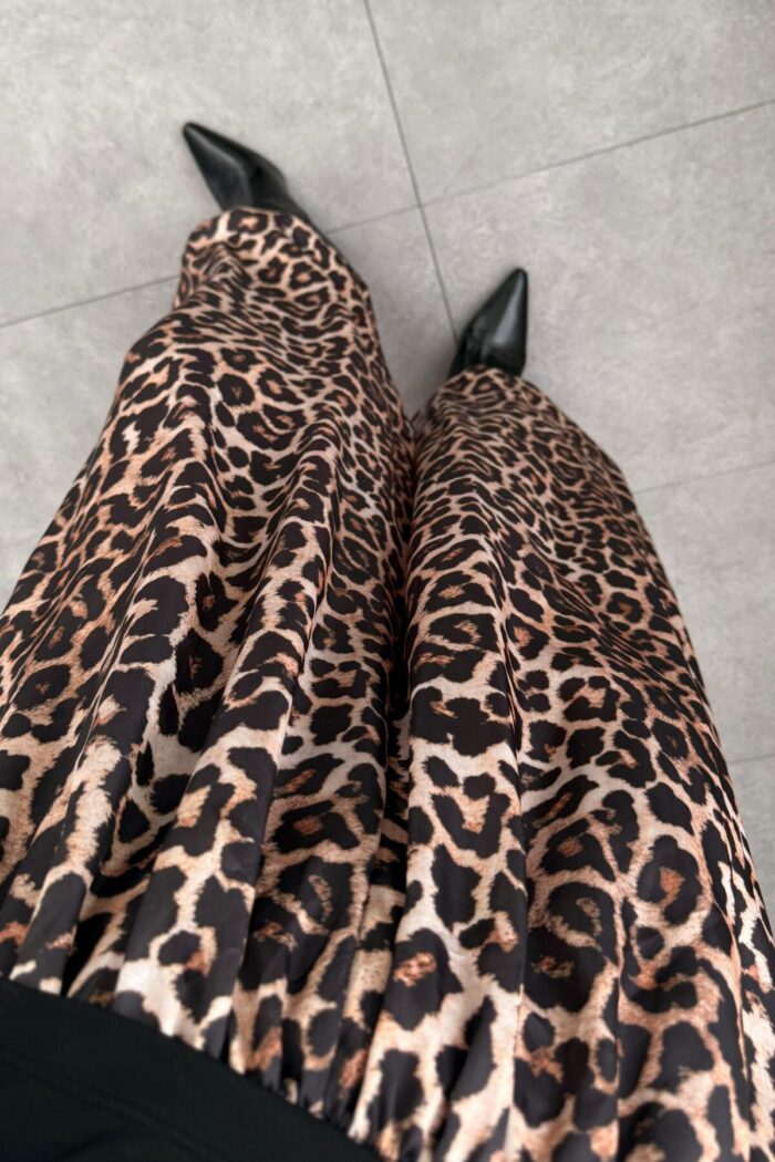 Miss Leopar Desenli Şalvar Pantolon - Görsel 3