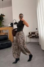 Miss Leopar Desenli Şalvar Pantolon