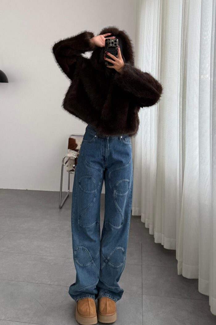 Cora Tasarım Wide Leg Jean - Görsel 1