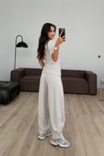 Belden Oturtmalı Triko Takım Taş - Görsel 4