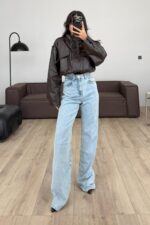 Robert wide Leg Buz Mavi Jean