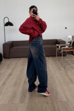 Rory Kesik Paça Ballon Jean - Görsel 4