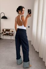 Marina Koyu Lacivert Jean - Görsel 3