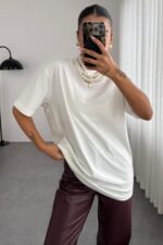Mad Oversize Tişört Beyaz - Görsel 2