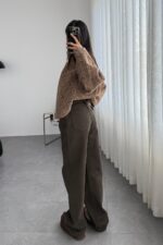 Stella Wide Leg Kahve Jean - Görsel 3