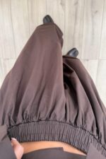 Pamel Ceket Balon Pantolon Takım Kahverengi - Görsel 3