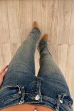 Flare Vintage Eskitme Jean - Görsel 3