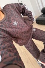 Çizgili Leopar Eşofman Takım - Görsel 3