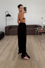 Paçası Fermuarlı Eşofman Siyah - Görsel 3