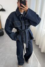 Fuly Denim Gömlek Pantolon Takım Lacivert - Görsel 2