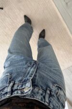 Sophia Ballon Mavi Eskitme Jean - Görsel 3