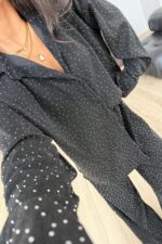 Taşlı Gömlek Pantolon Takım Siyah - Görsel 3