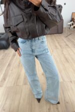 Robert wide Leg Buz Mavi Jean - Görsel 2