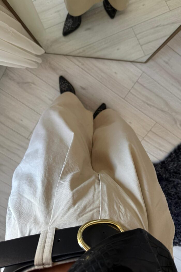 Kemerli Bolluk Pantolon Taş - Görsel 3