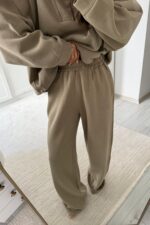 Dik Yaka Fermuarlı Triko Takım Çağla - Görsel 3