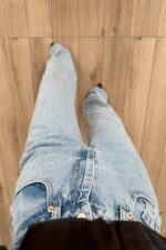 Robert wide Leg Buz Mavi Jean - Görsel 3