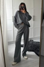 Yüksel Bel Antrasit Pantolon