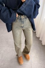 Holn Eskitme Straight Jean - Görsel 2