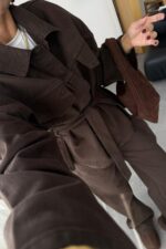 Fuly Denim Gömlek Pantolon Takım Acı Kahve - Görsel 3