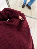 Polo Yaka Triko Kazak Bordo - Görsel 3