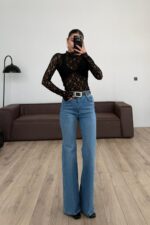 Dangi İspanyol Paça Açık Mavi Jean