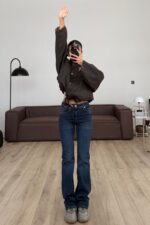 Toni Flare Lacivert Jean