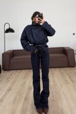 Dolina Flare Koyu Lacivert Jean