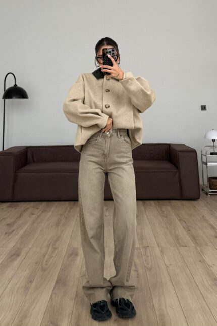 Util Kesik Paça Wide Leg Jean