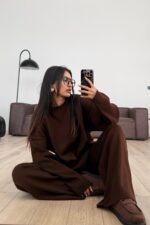 Dominar Triko Takım Kahverengi