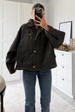 Beli Ayarlanabilir Kadife Yaka Ceket Haki - Görsel 3