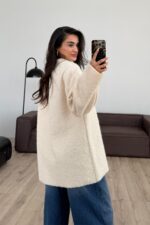 Melonj Dokulu Kazak Ekru - Görsel 3