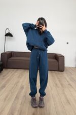 Paçası Lastikli Eşofman Altı Lacivert