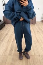 Paçası Lastikli Eşofman Altı Lacivert - Görsel 2