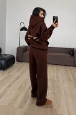 Hidden Sweat Eşofman Takım Kahverengi - Görsel 4