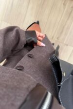 Kaşe Etek Ceket Takım kahverengi - Görsel 4