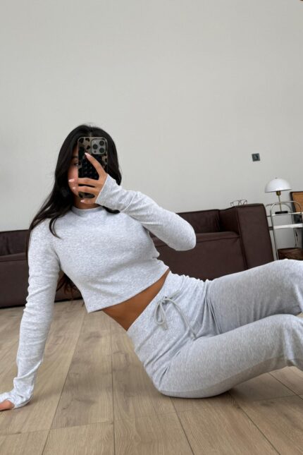 Bersh Tayt Takım Gri