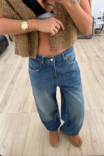 Pamela Kesik Paça Ballon Jean - Görsel 2