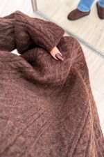 Polo Yaka Triko Kazak Kahverengi - Görsel 3