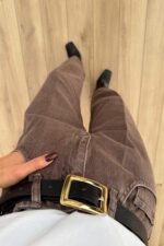 Koni Skater Yıkamalı Kahve Jean - Görsel 3